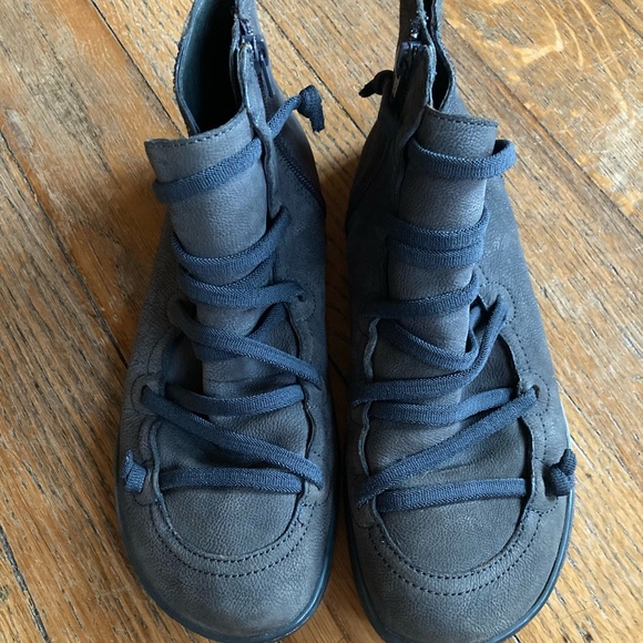 Camper Peu Cami Leather Lace Up Ankle Boot Gray Black 38 8 - Picture 3 of 7